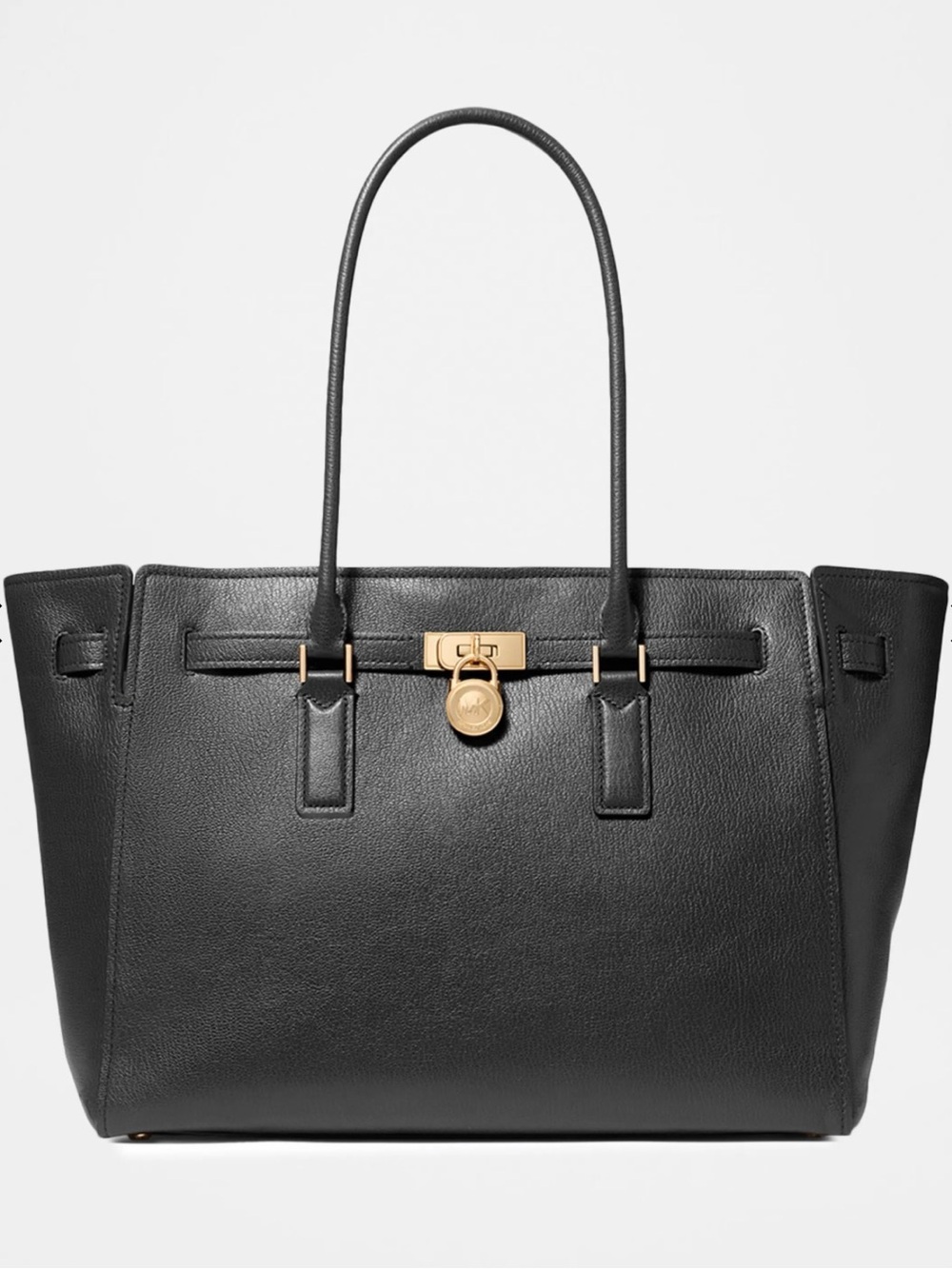 Michael Kors Hamilton Modern Large Black Leather Tote